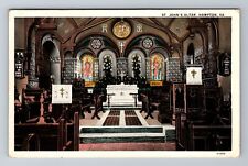 Hampton, VA-Virginia, St. John's Altar, Antique c1931, Vintage Postcard picture