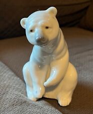 Lladro 1208 Porcelain Resting Polar Bear Figurine 5” MINT ~  picture