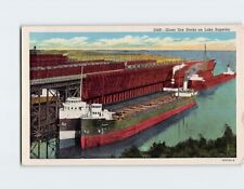 Postcard Giant Ore Docks on Lake Superior USA North America picture