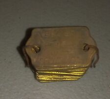 Vintage Brass 1968 Beaver County, Pa Dog Tag Kennel License full Brick ( Rare ) picture
