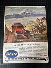 Vintage 1940s White Trucks WWII Print Ad picture