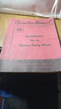 Vintage International Harvester No. 16 Heavy Duty Plow Operator's Manual picture