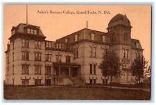 Grand Forks North Dakota ND Postcard Aaker's Business College Building c1910's picture