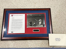 TED WILLIAMS AUTOGRAPHED PHOTO & LETTER - OPENING DAY 1947 - COA picture