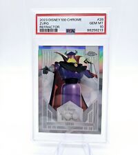 2023 Disney Topps Chrome Zurg #28 Toy Story Silver Refractor PSA 10 Pop 9 picture