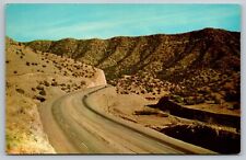 c1950's Four Lane Highway Through Tijeras Canyon East of Albuquerque NM Postcard picture