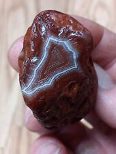 2.1 Oz Ruby Red And White Fortification Lake Superior Agate picture