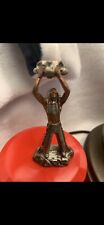 Vintage Native American Figure 1990’s Masterwork Fine Pewter Indian 2pc. picture