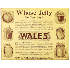 Wales Jelly Jam Preserves 1897 Advertisement Victorian Food Mass ADBN1ooo picture