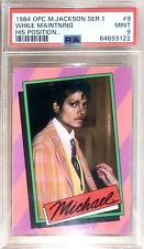 1984 O-Pee-Chee MICHAEL JACKSON Ser. 1 #9 “Maintaining Position” PSA 9 POP 1🔥0^ picture