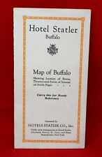 Early 1900's Hotel Statler Co. Map of Buffalo Locations Fold-up Pamphlet picture