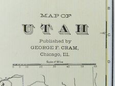 Vintage 1903 UTAH Map 14