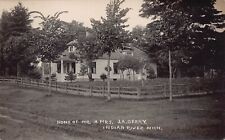 RPPC Indian River MI Michigan Berry Family Home Photo Postcard C58 picture