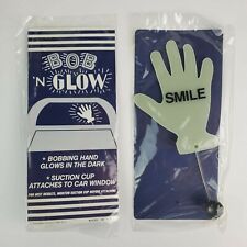 1979 Bob 'n Glow Waving Hand SMILE Suction Cup for Car Window Glow in Dark  picture