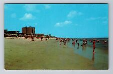 Virginia Beach VA- Virginia, Surf And Beach, Antique, Vintage Souvenir Postcard picture