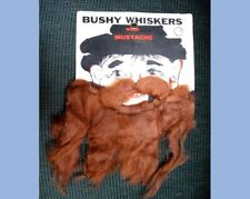 1950 vintage BUSHY WHISKERS FAKE BROWN BEARD/MUSTACHE halloween costume picture