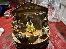 Snow White & the Seven Dwarfs Yodel Song Snow Globe Disney Store With Box picture