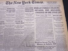 1933 MAY 26 NEW YORK TIMES - MORGAN FOREIGN FINANCING DETAILED - NT 5253 picture