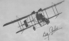 VINTAGE UNUSED 1946 POSTCARD - BILLY PARKER 1912 CURTIS PUSHER SIGNED AIRPLANE picture