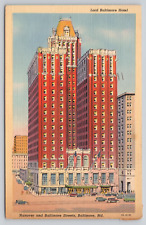 Postcard  Baltimore, Maryland, Hanover & Baltimore, Lord Baltimore Hotel A648 picture