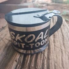 Vintage Skoal Black Metal Spit-Toon  picture