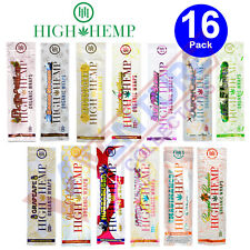 High H. Organic Wrap Rolling Paper Vegan ASSORTED FLAVOR VARIETY 16 Pouch of 2CT picture