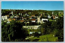 c 1970s Aerial View New Glarus Wisconsin Scenic Chrome Unposted Vintage Postcard picture
