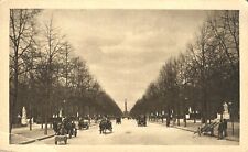 Street View Siegesallee Berline Germany Carriages People Autos c1920s Postcard picture
