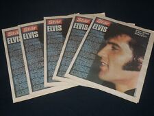 1977 THE STAR NEWSPAPER LOT OF 5 - ELVIS SOUVENIR 8-PAGE PULLOUT - NP 4900 picture