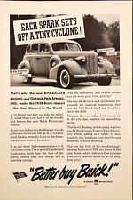 1937 Better Buy Buick Vintage Print Ad New Dynaflash Engine picture