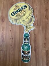 Vintage 1990 O'Doul's Non-Alcoholic Beer Bottle & Cap Large Metal Sign 39