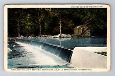 Earlville PA-Pennsylvania, Weidner's Dam, Manatawny River, Vintage Postcard picture
