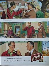 1949 vintage Schlitz beer ad. the beer that made Milwaukee famous. picture