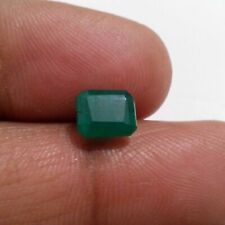 Pretty Zambian Emerald Cut Shape 2.25 Crt Gorgeous Green Faceted Loose Gemstone picture