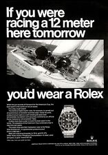 Vintage 1970 Rolex Date Submariner America's Cup Full Page Original Ad 1223 picture