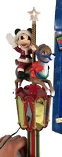 A Mickey Mouse Carousel Tree Top W/Lighted Star Mr. Christmas & Mickey W/box picture