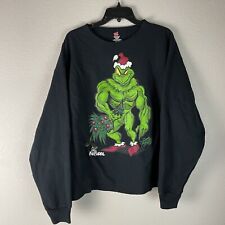 Muscle Grinch Vintage Sweatshirt Size Large picture