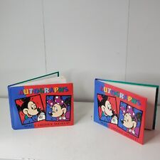 Lot of 2 Disneyland Park 1990s Autograph Books With 30+ Character Signatures picture