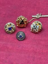 4 Free Mason 32nd Level Jewelry - Pins, Tie Tacks, Vintage picture