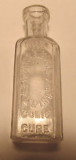 antique old bottle hand applied lip #1 Dr.Daniels Vet colic cure 3 1/2