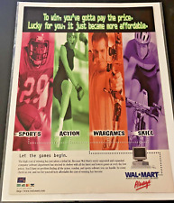 Walmart - Vintage Original 1997 Gaming Print Ad / Poster / Wall Art - MINT picture