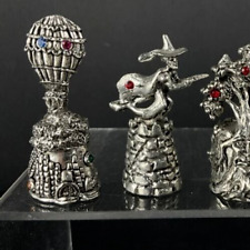 Comstock pewter figurine Wizard of Oz WICKED WITCH w/ red jewels picture
