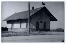 c1960's Morning Sun Iowa IA Railroad Train Depot Station RPPC Photo Postcard picture