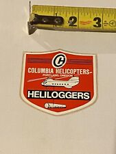 VINTAGE Columbia Helicopters Portland Oregon COLLECTIBLE STICKER DECAL picture