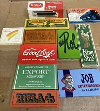 Vintage Unused Lot Of 10 Rolling Papers, Good Leaf, Export, Job, FOY, Rizla picture