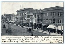 1908 View Of Main Street The Big Store Galesburg Illinois IL Antique Postcard picture