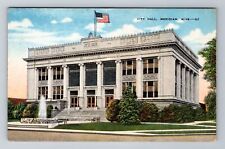 Meridian MS-Mississippi, City Hall, Antique, Vintage Souvenir Postcard picture