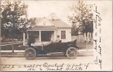 1911 WICHITA Kansas RPPC Postcard Model 54 OVERLAND Car / 1501 N. Market Street picture