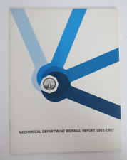 Mechanical Department Biennial Report 1965-1967 Book Program Vintage Publication picture