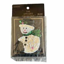 The Appliqué Collection Snowman Sparkle Christmas Winter Clothing Craft picture